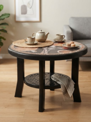 Home round print tea table (1)