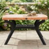 square dining table with cross leg (4)