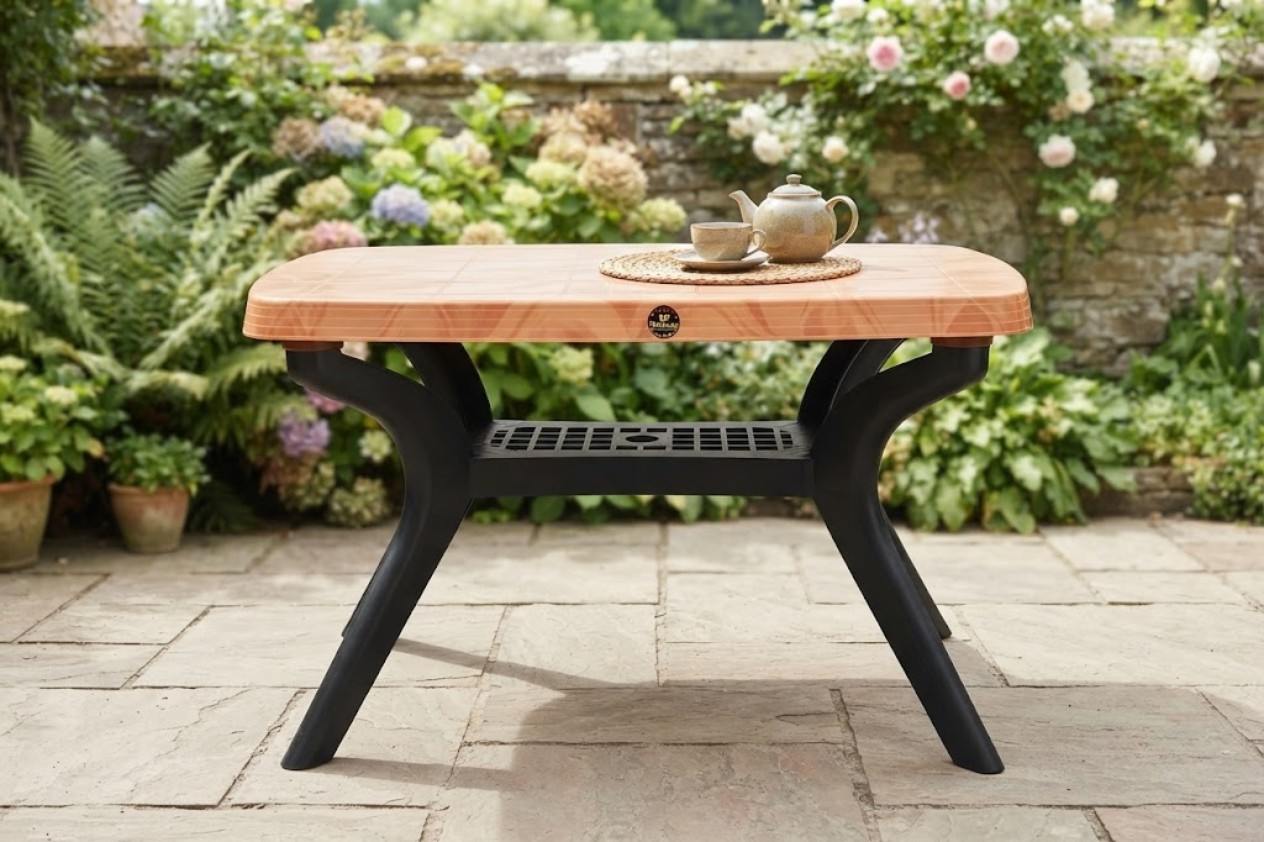 square dining table with cross leg (4)