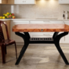 square dining table with cross leg (5)
