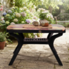 square print dining table with cross leg (1)